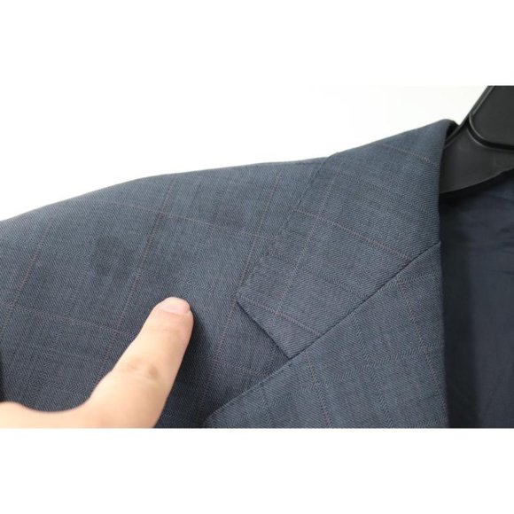 Ermenegildo Zegna sport coat Mens 42R Su Misura Trofeo‎ three button blue wool - Picture 3 of 13